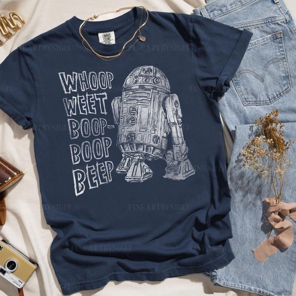 R2d2 Droid Outline Words Of Wisdom Star Wars Vuitino Merch